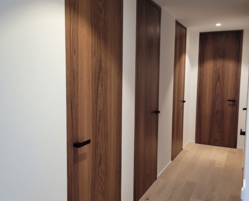 Portes Exclusives Bois Noyer Menuiserie Suarato Lausanne